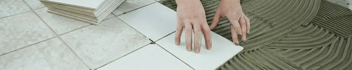 Professional installing white tile floors in Yonkers, NY